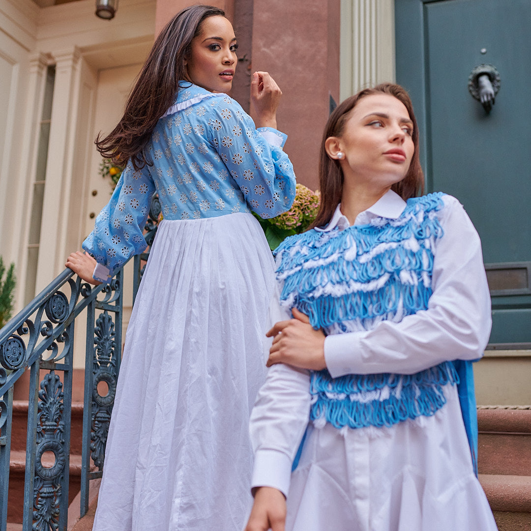 ワンピース ASPESI SS23 BELTED DRESS (2968_M21301024) AZURE – Noie Noei NYC