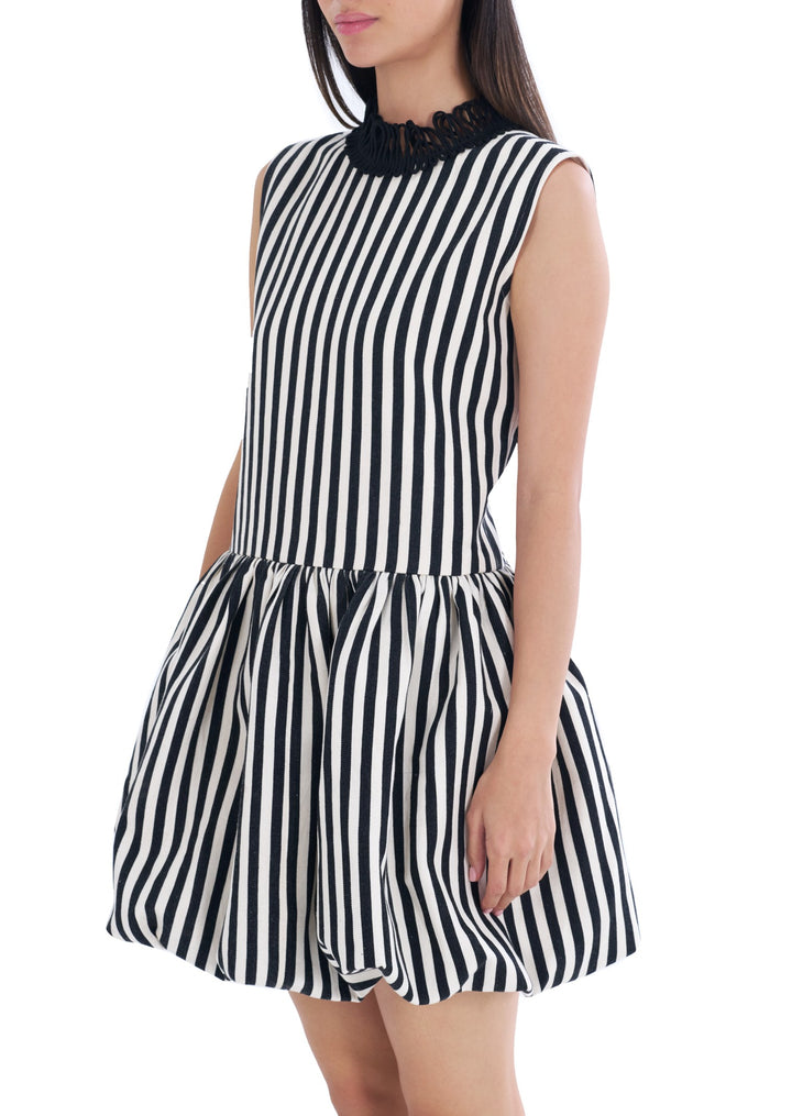 STRIPES BALLOON DRESS