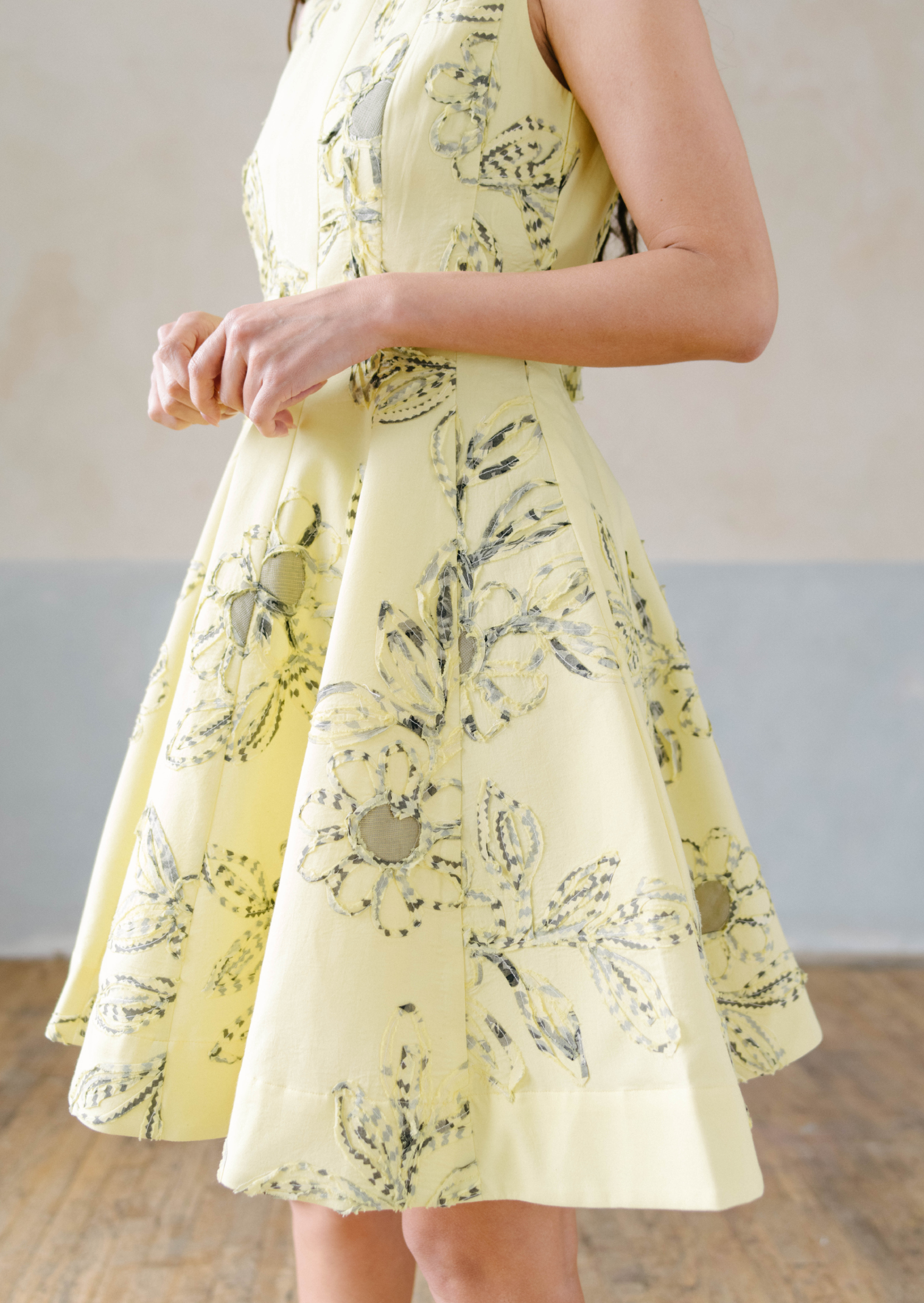 MOONLIGHT SHORT DRESS YELLOW