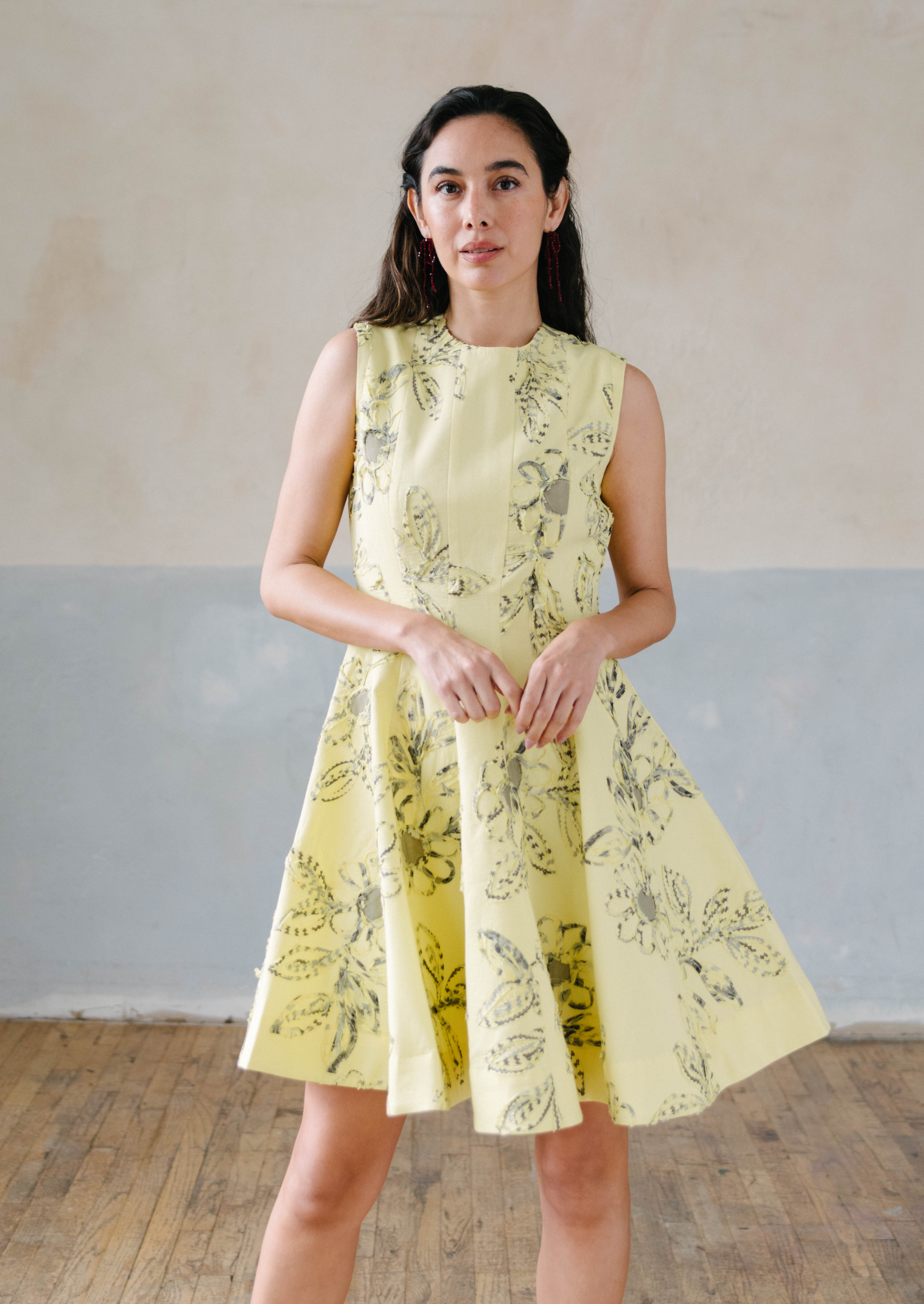 MOONLIGHT SHORT DRESS YELLOW
