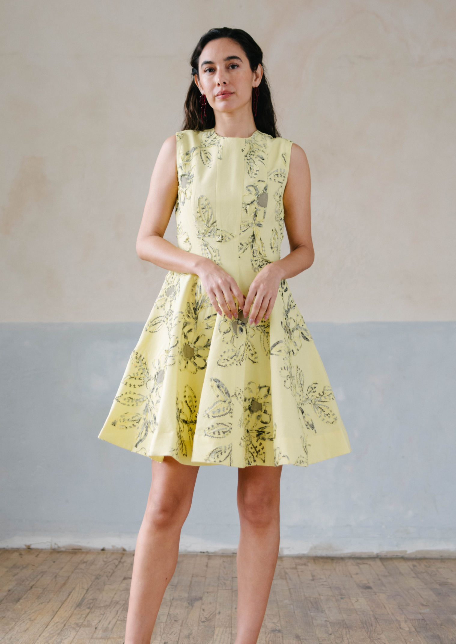 MOONLIGHT SHORT DRESS YELLOW