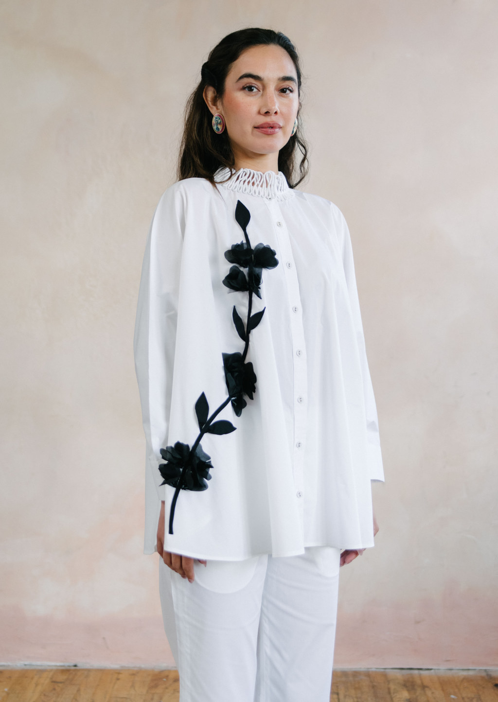 BLOSSOM CAPE SHIRT