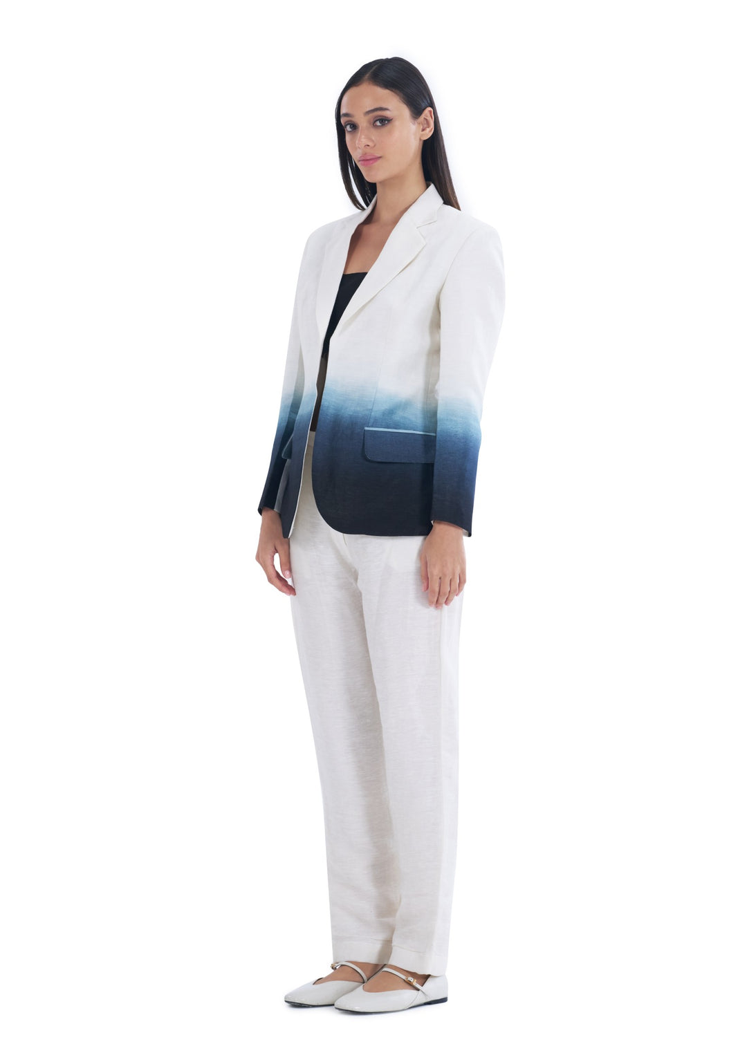 OMBRE PANT SUIT BLUE