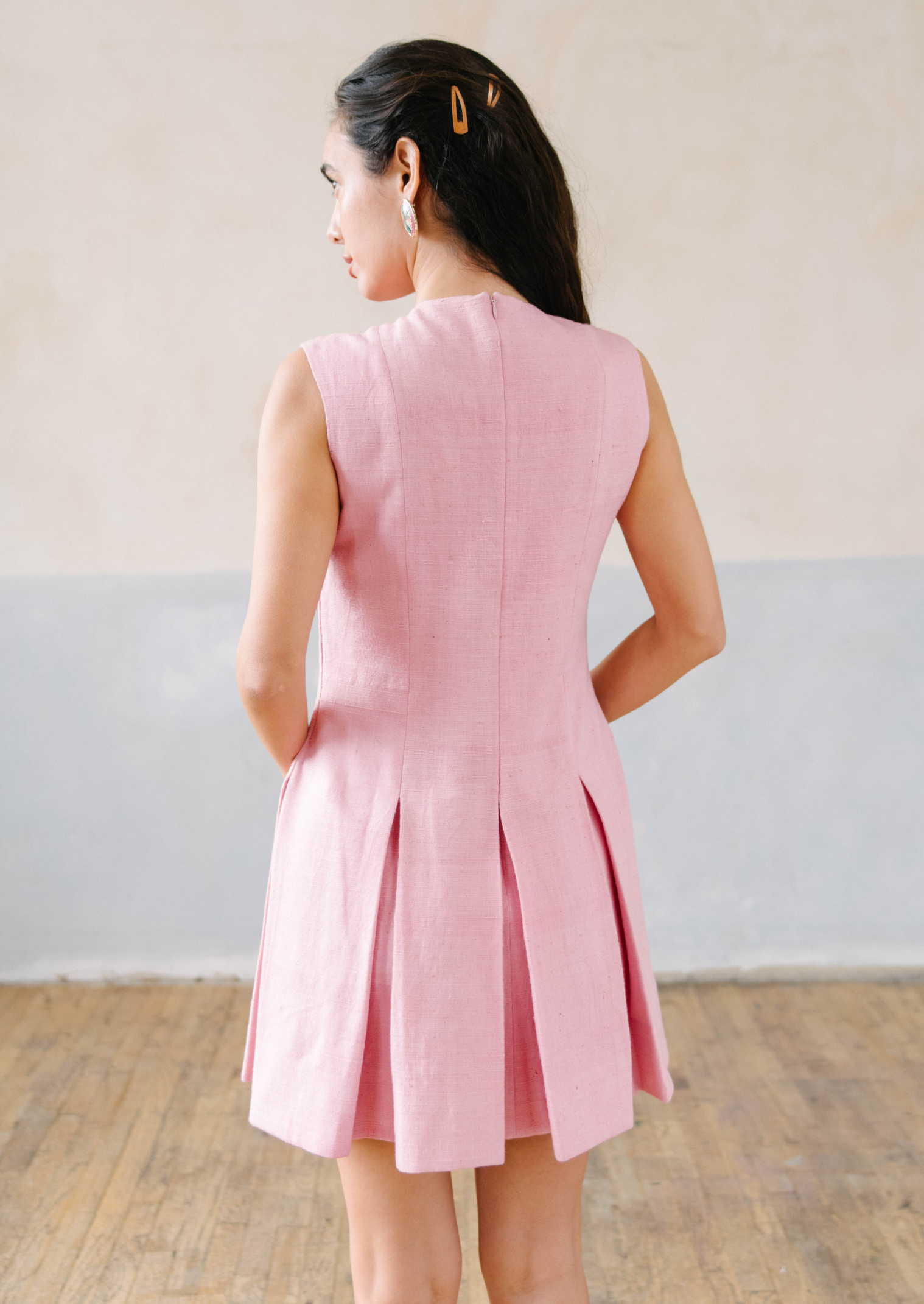 Sakura Mini Pleated Dress