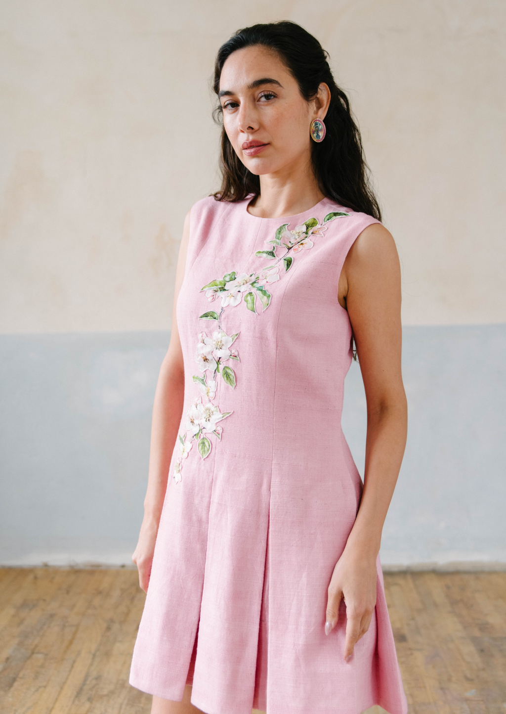 Sakura Mini Pleated Dress
