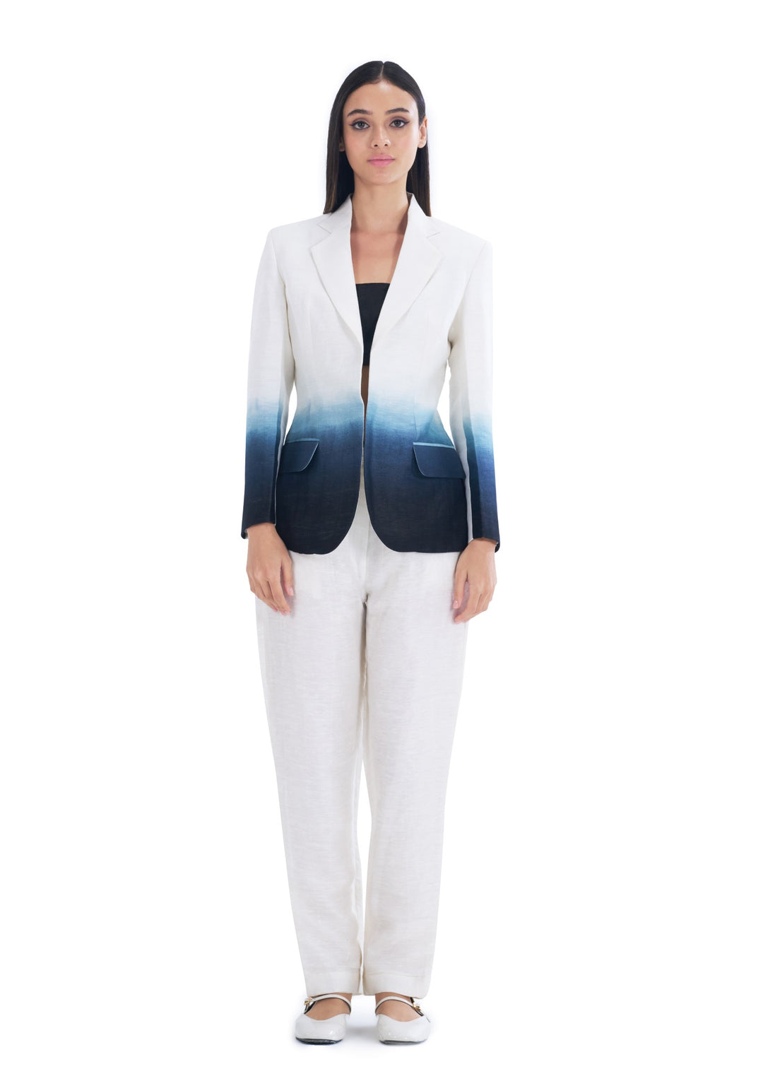 OMBRE PANT SUIT BLUE