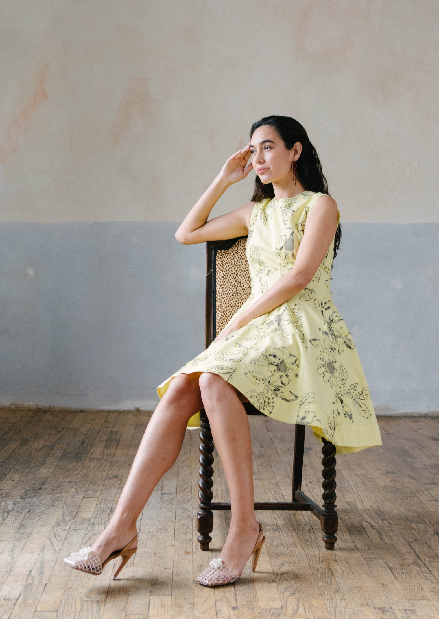 MOONLIGHT SHORT DRESS YELLOW