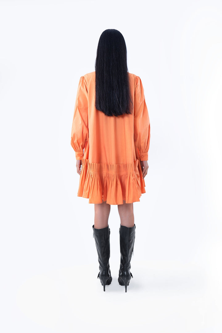 ORANGE VINCA DRESS