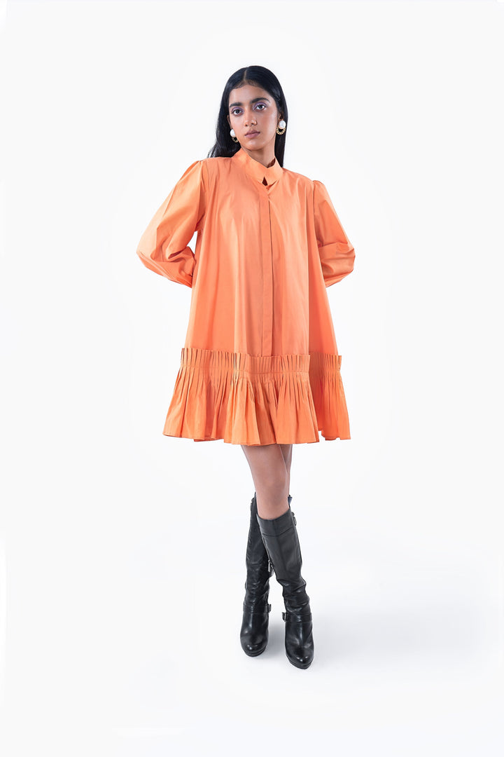 ORANGE VINCA DRESS