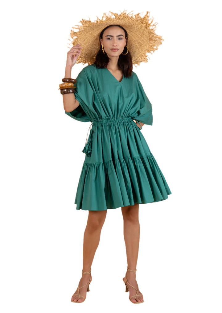 TULIP FREESTYLE DRESS - GREEN