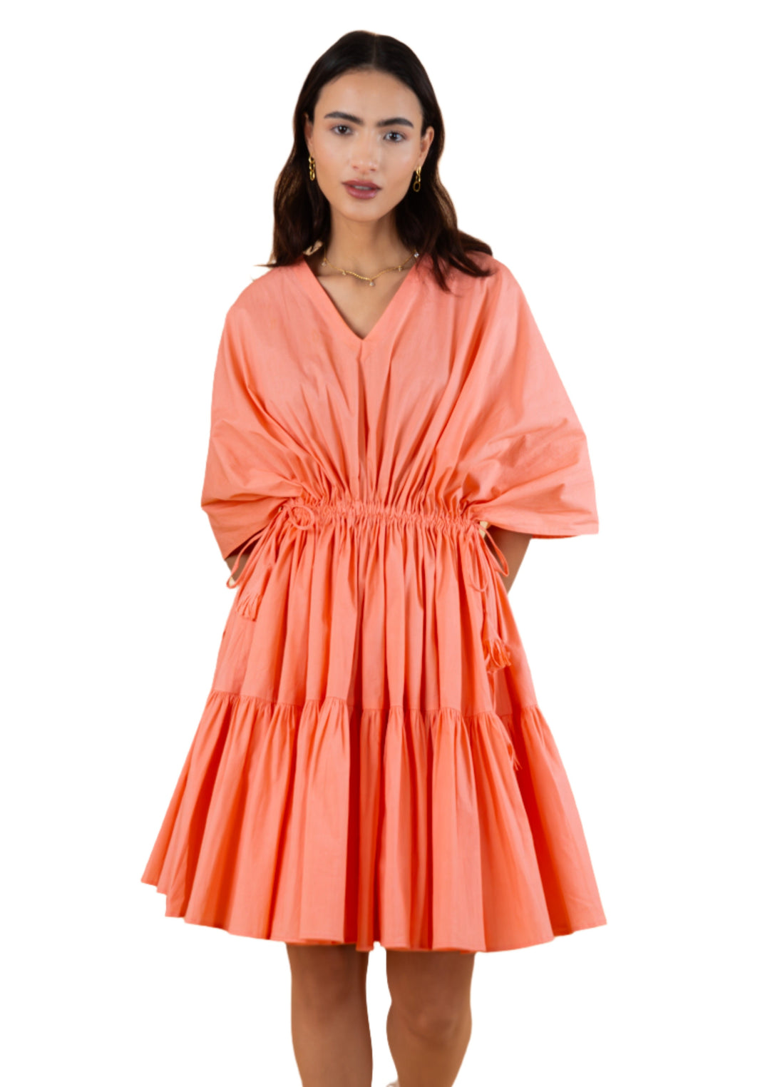 TULIP FREESTYLE DRESS - PEACH