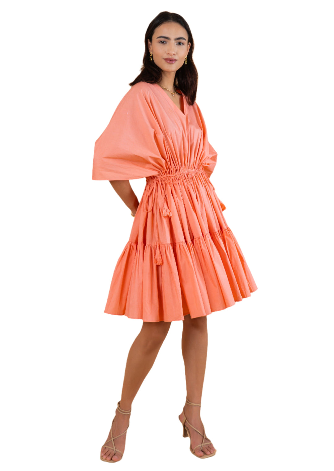 TULIP FREESTYLE DRESS - PEACH