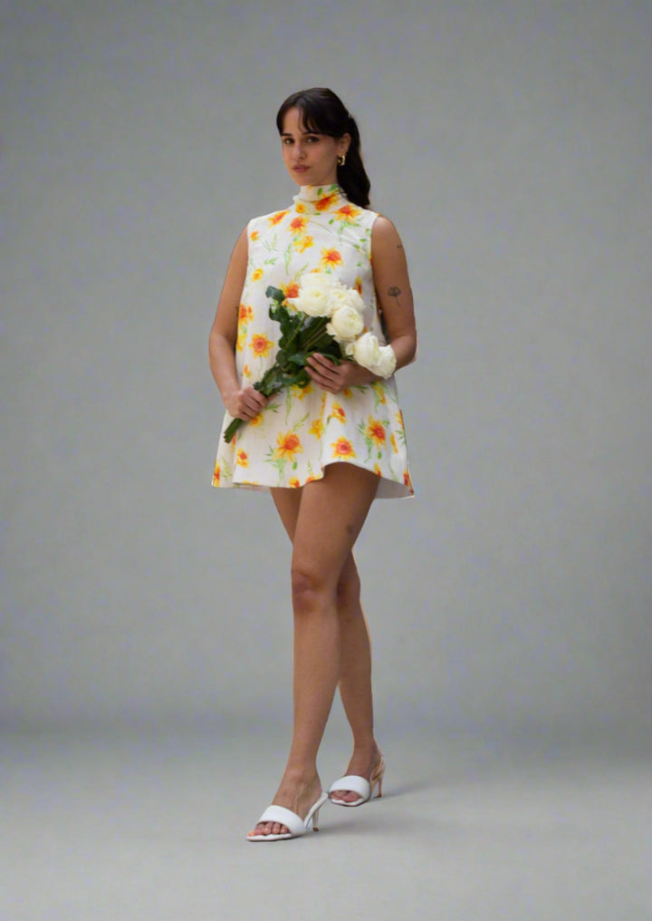 DAFFODIL MINI BOW DRESS