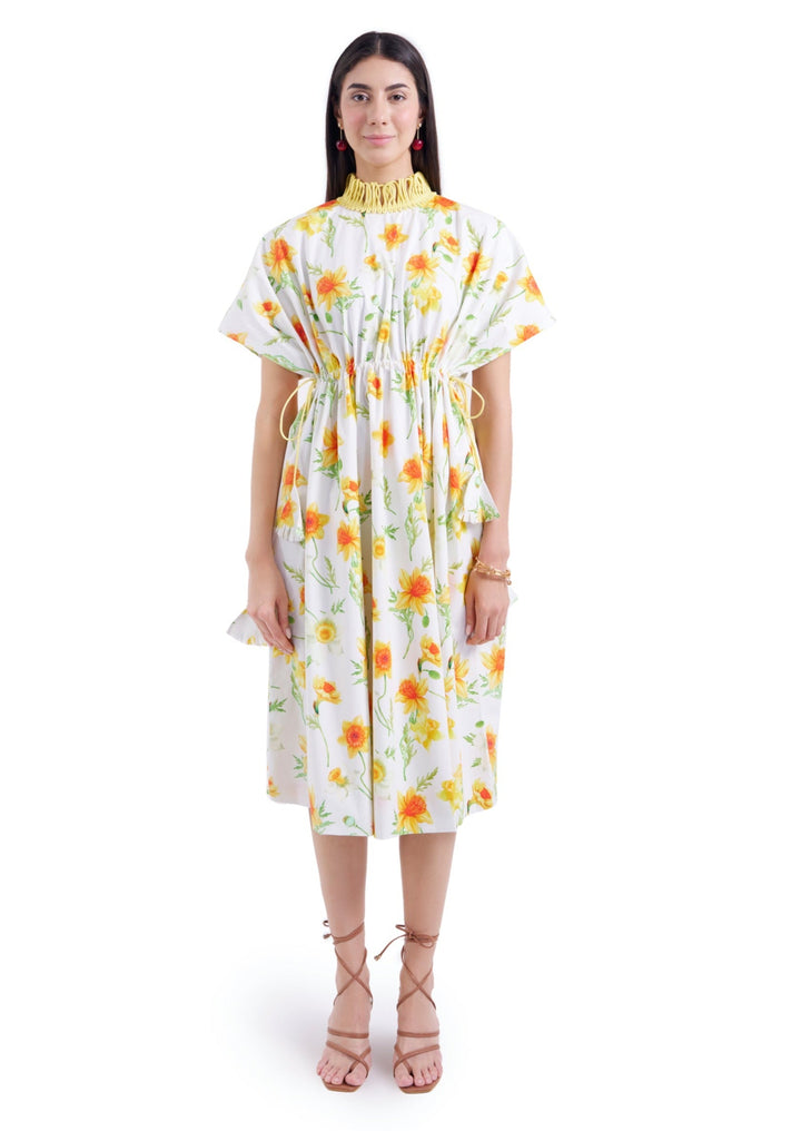 DAFFODIL MIDI FREESTYLE DRESS