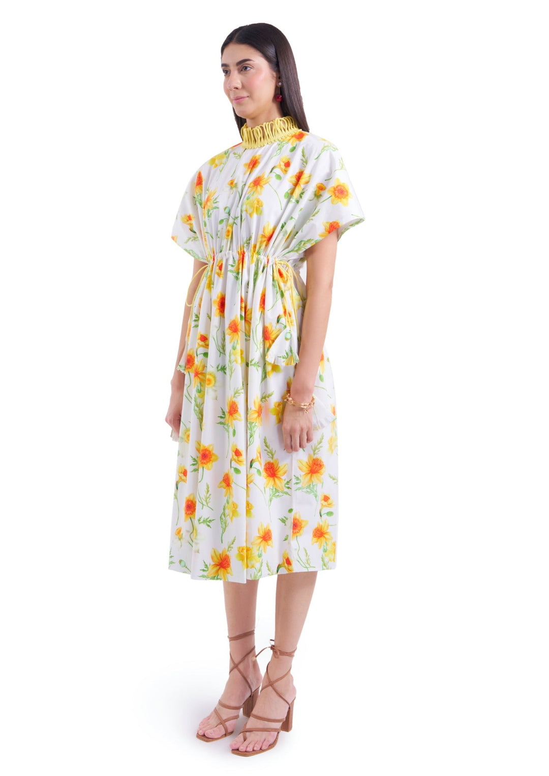 DAFFODIL MIDI FREESTYLE DRESS