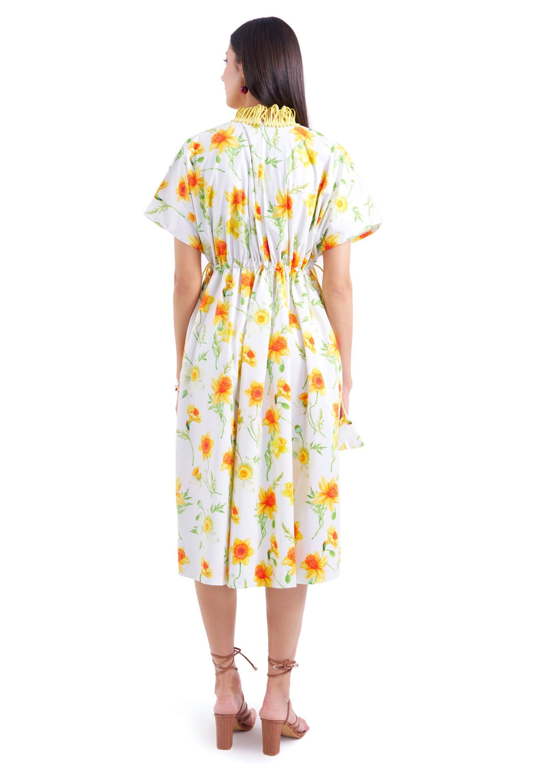 DAFFODIL MIDI FREESTYLE DRESS