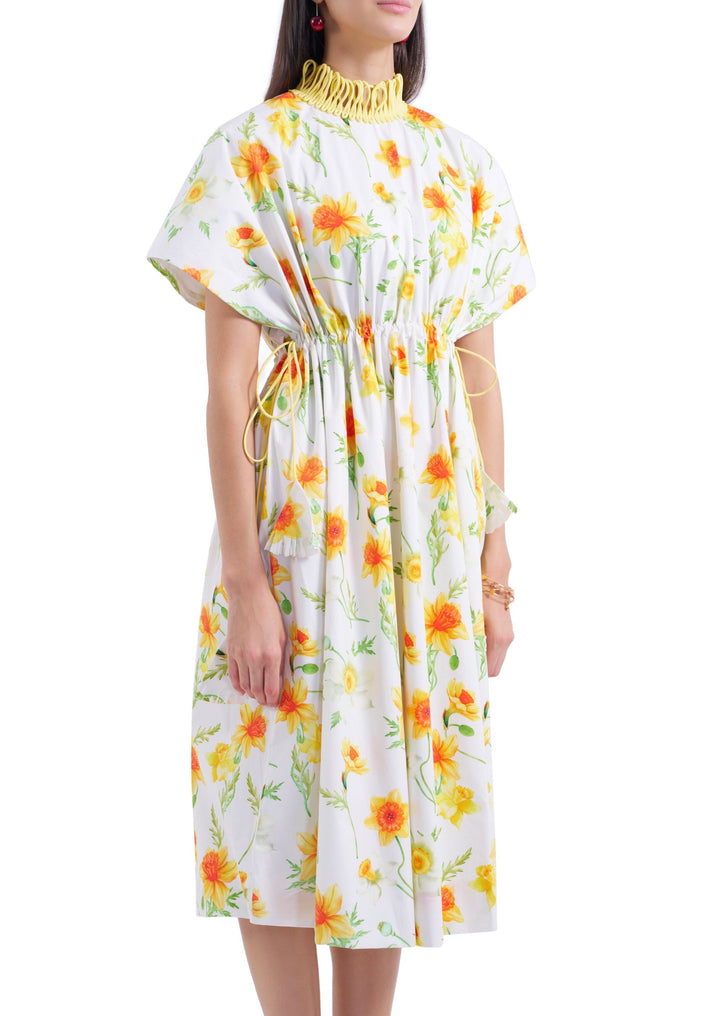 DAFFODIL MIDI FREESTYLE DRESS