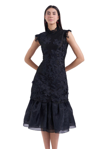 Black MAGNOLIA MIDI DRESS Black Beauty / 10 Black MAGNOLIA MIDI DRESS Black Beauty / 10
