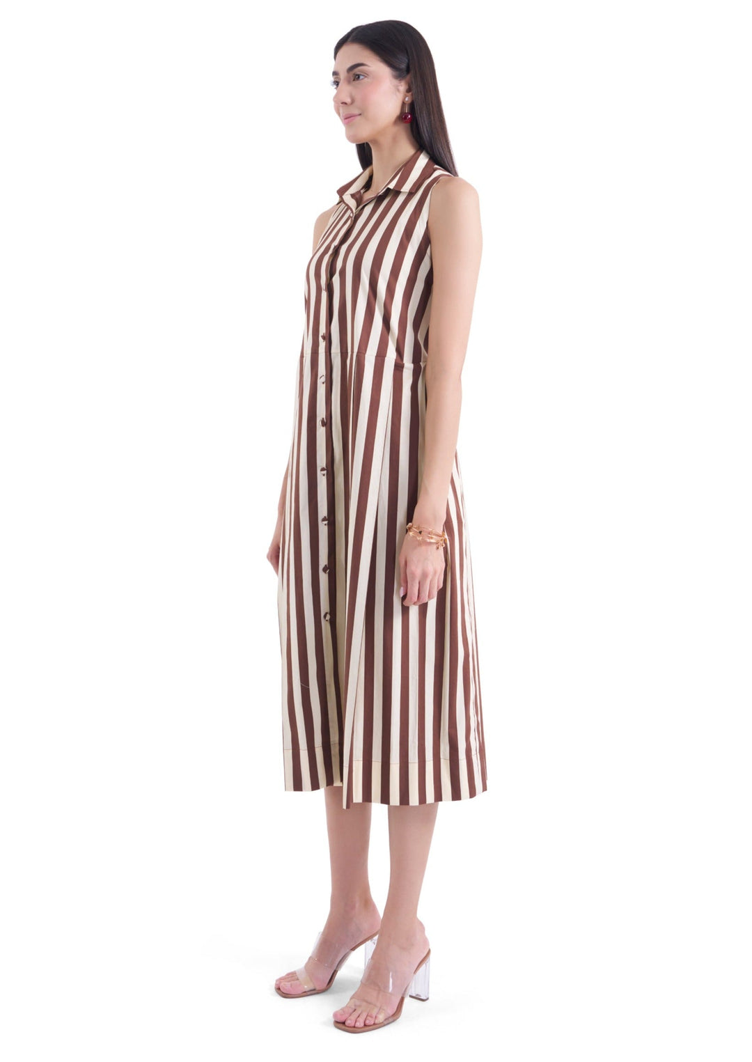 STRIPES SHIRT DRESS